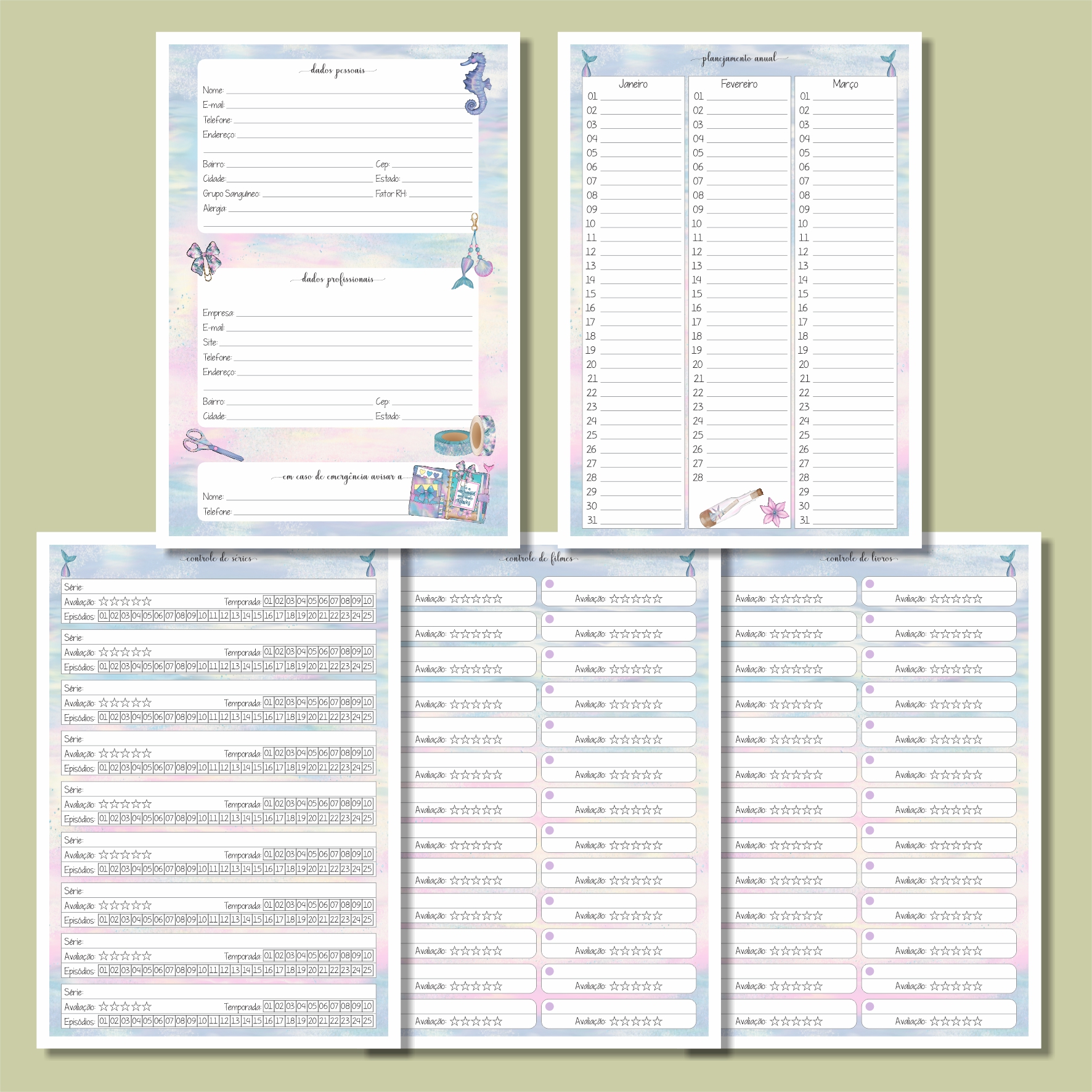 Coleção Sereias - Planner