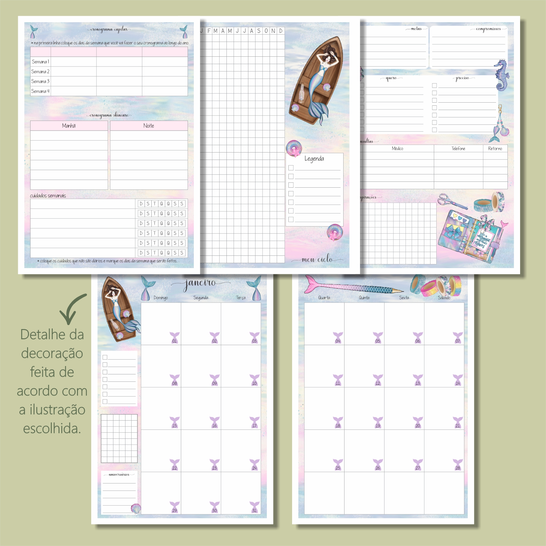 Coleção Sereias - Planner - Imagem 2