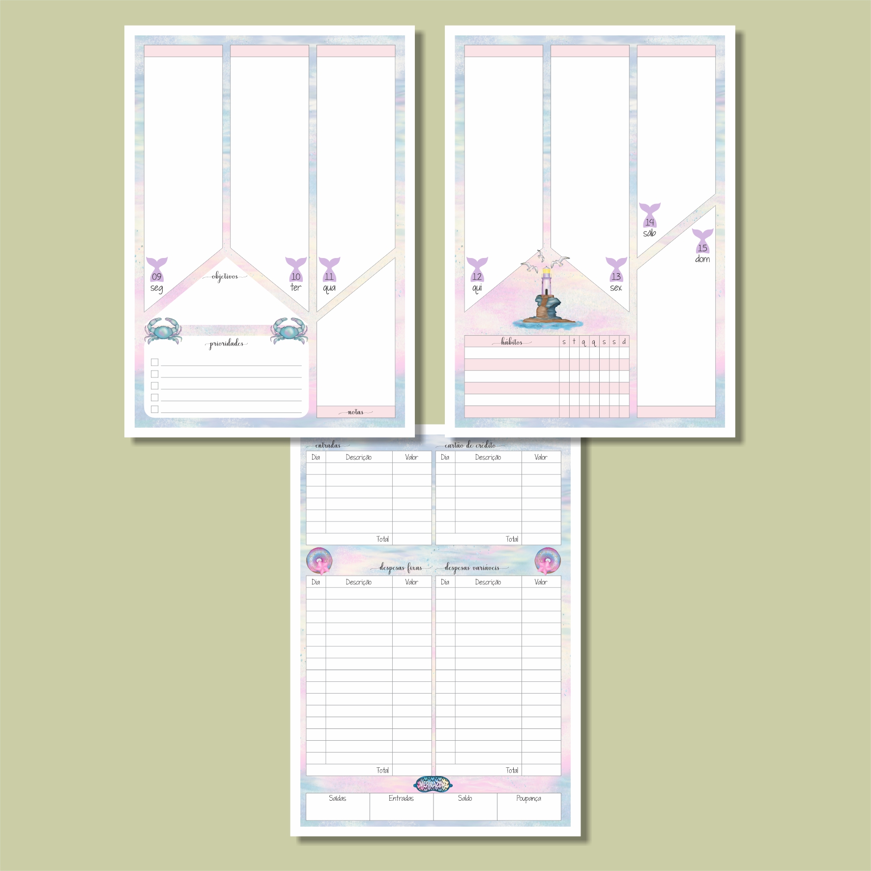 Coleção Sereias - Planner - Imagem 3