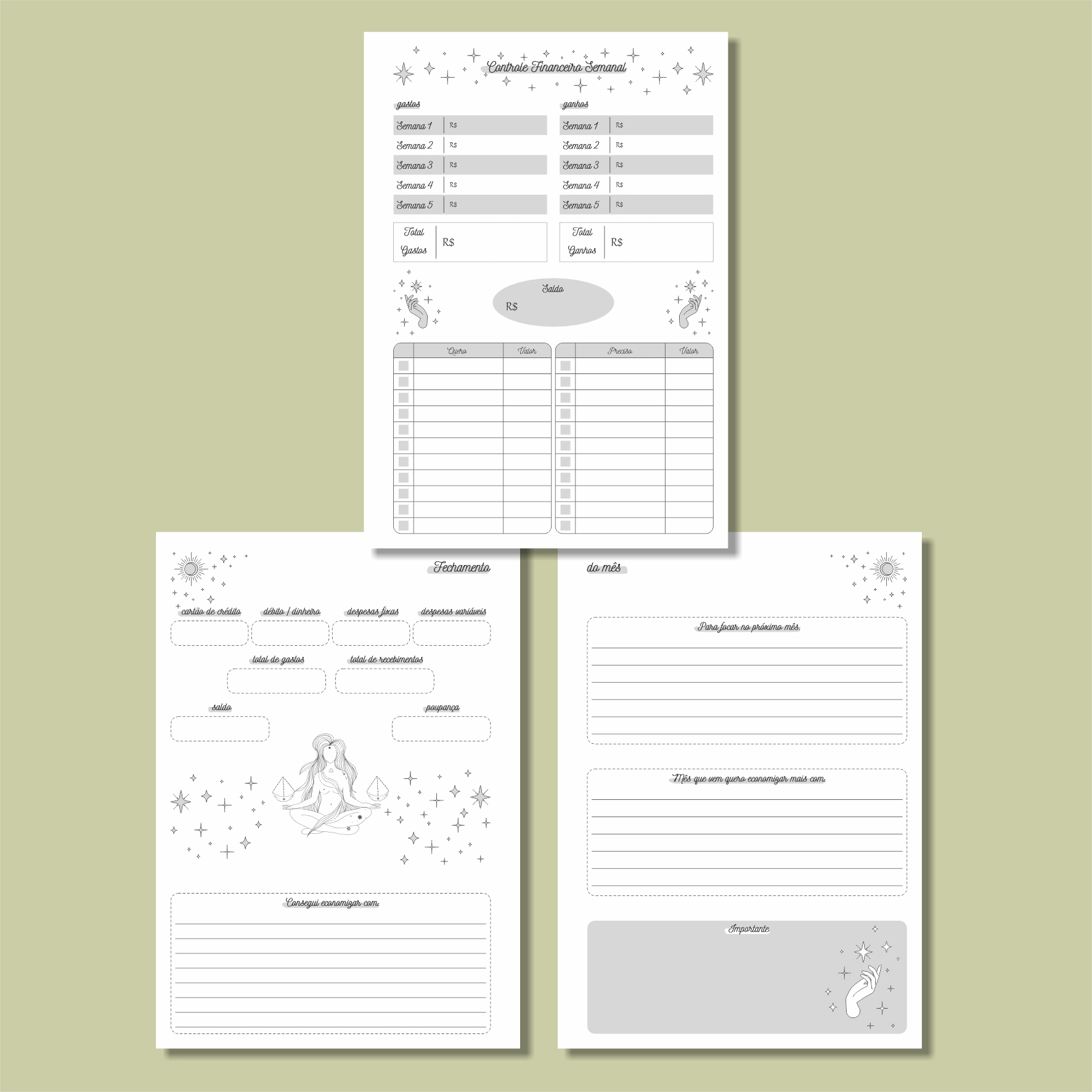 Coleção Signos - Planner Financeiro - Imagem 4