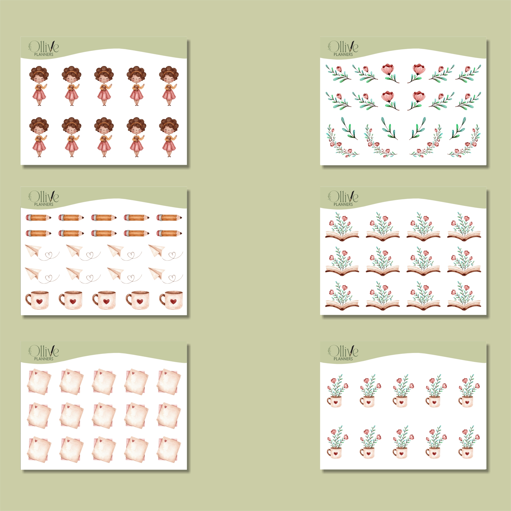 Coleção Professora - Kit (2 cartelas e 11 mini cartelas) - Imagem 2