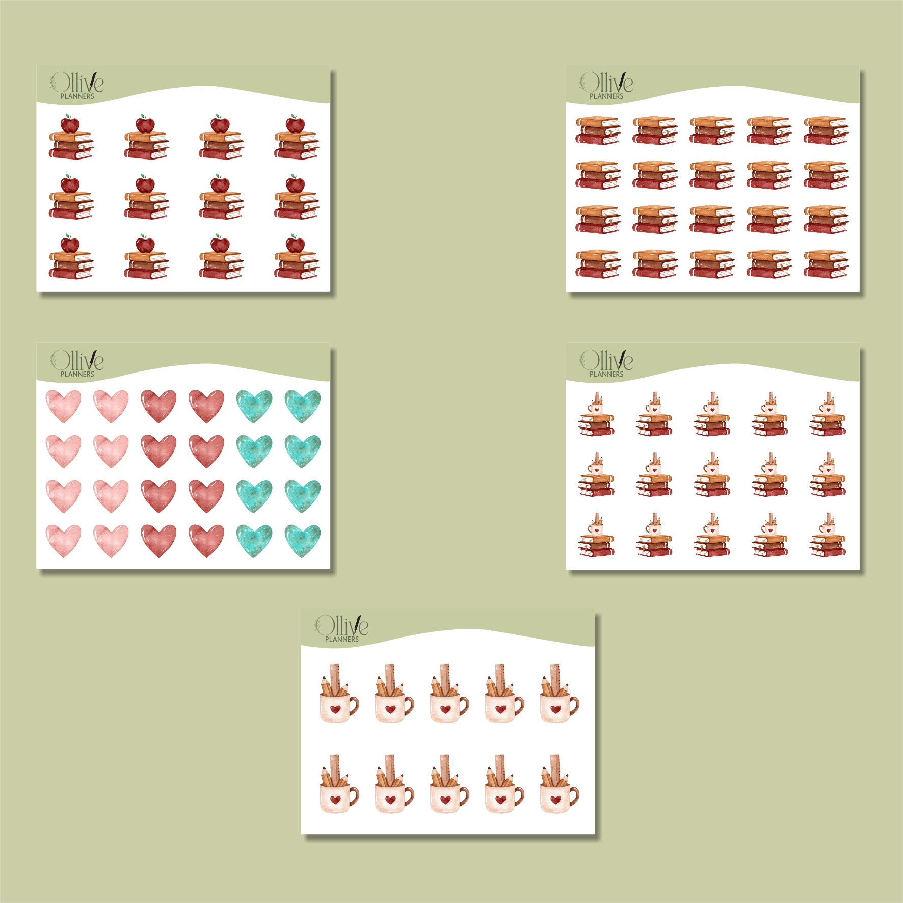 Coleção Professora - Kit (2 cartelas e 11 mini cartelas) - Imagem 3