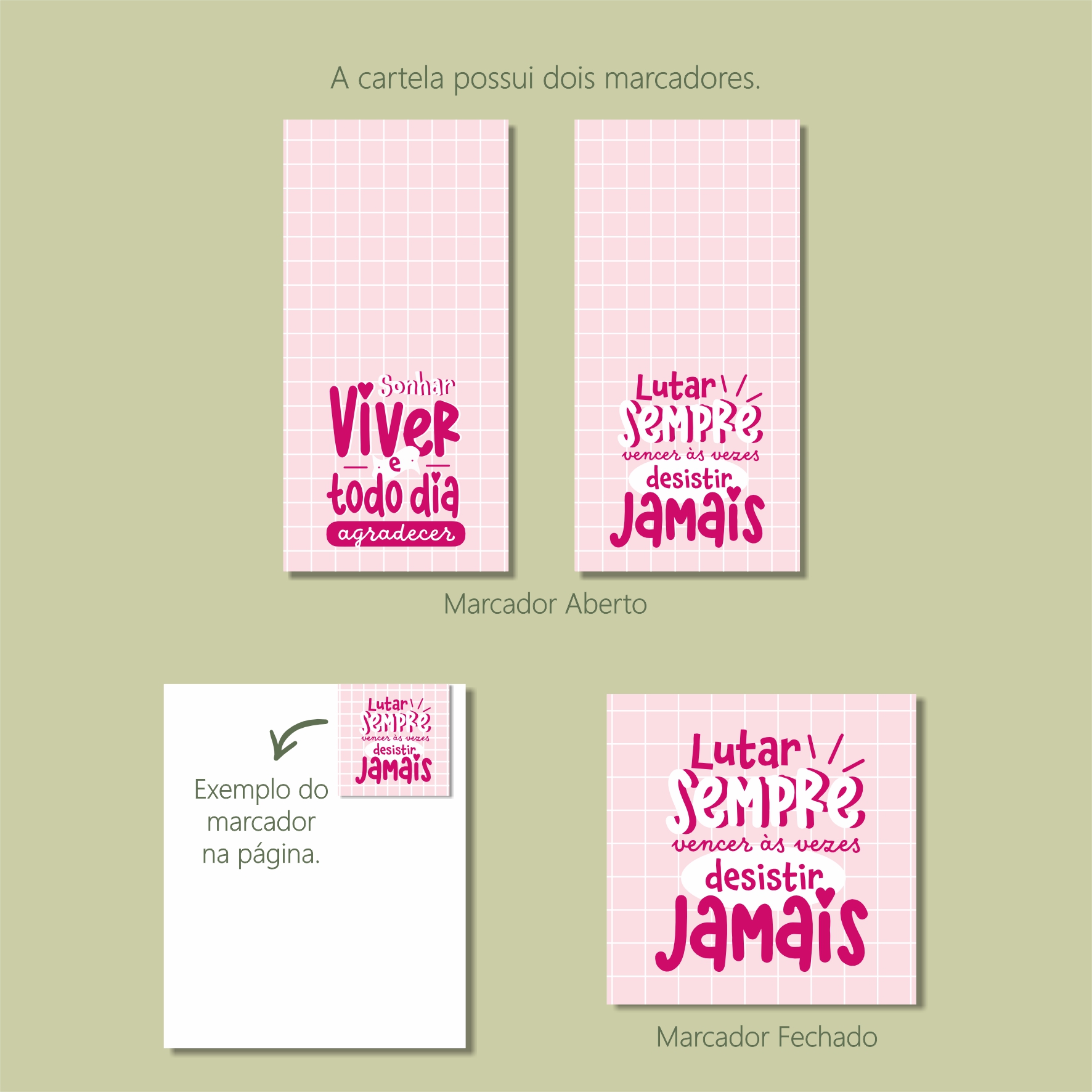 Coleção Papelando - Marcadores Imantados